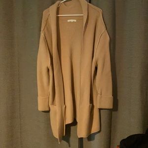 Thick tan cardigan